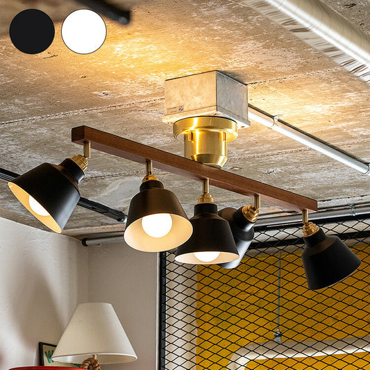 リモコン電球セット テネシーコラット アッパーライト付き5灯シーリングスポットライト 真鍮タイプ LED フロアライト スタンドライト 調光 バーライト 調色(代引不可)