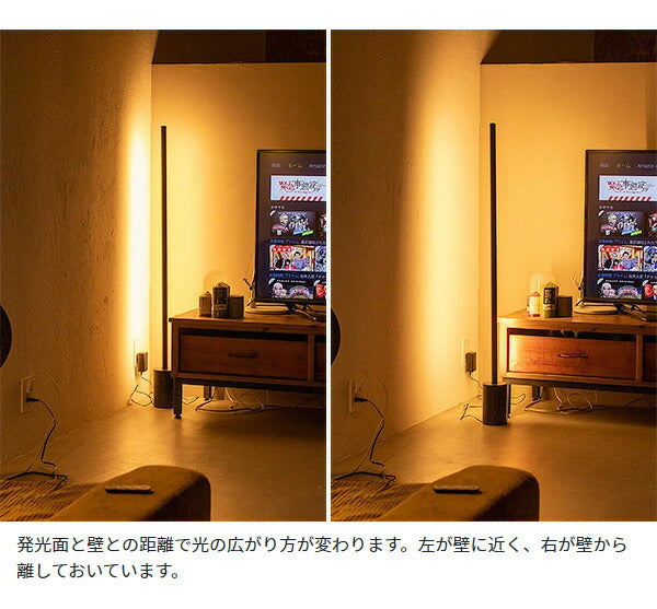 ネオマンクス フロアバーライトセット ブラスカラー 照明 LEDフロアライト フロアライト LED スタンドライト シアターライト(代引不可)