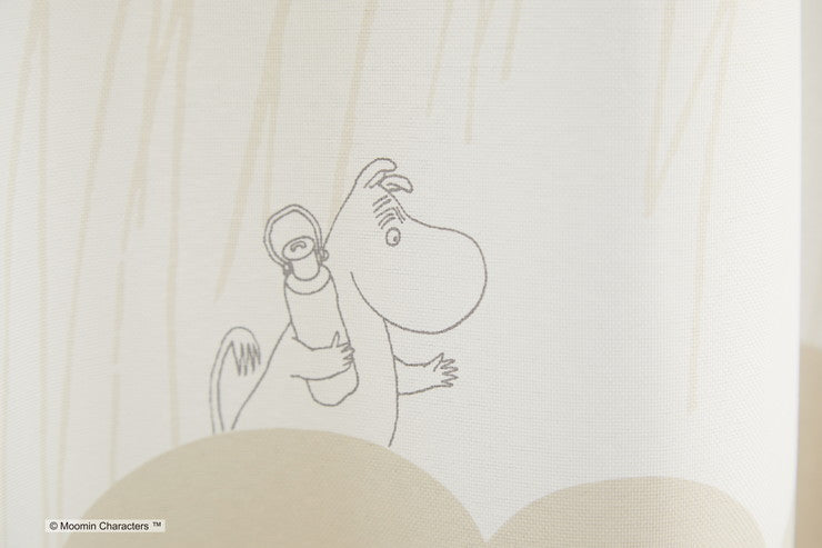 【MOOMIN】カーテン 日本製 ムーミン RAIN DROPS レインドロップス 2級遮光 ウォッシャブル ブラック ブルー ベージュ 1枚入(代引不可)
