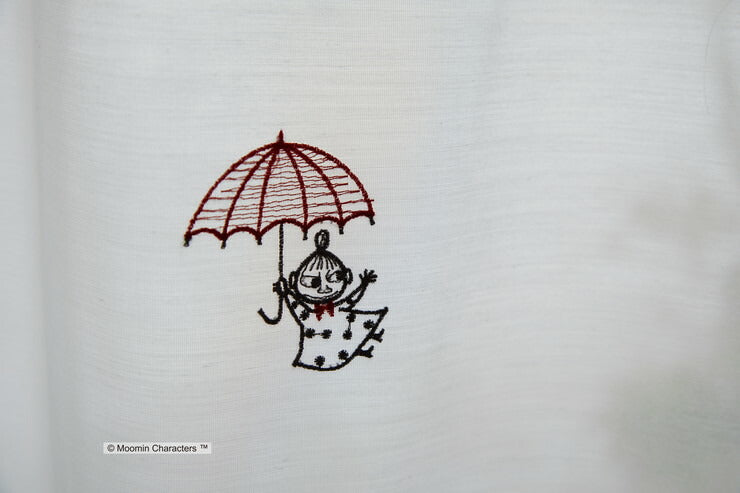【MOOMIN】レースカーテン ムーミン 【選べる3サイズ】 UMBRELLA アンブレラ ウォッシャブル 1枚入 おしゃれ(代引不可)