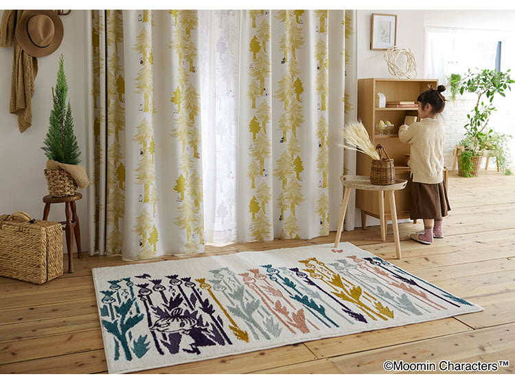 【MOOMIN】カーテン 日本製 ムーミン PUUT drape プート ドレープ 2級遮光 1枚入 ウォッシャブル 洗える 形状記憶加工 北欧 おしゃれ(代引不可)