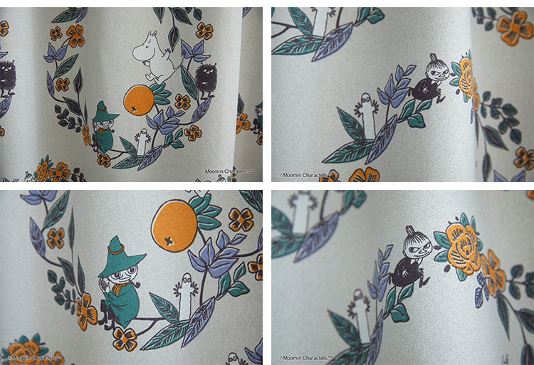 【MOOMIN】日本製 カーテン ムーミン 花柄 かわいい 可愛い ウォッシャブル 北欧 FRUITS GARDEN フルーツガーデン(代引不可)