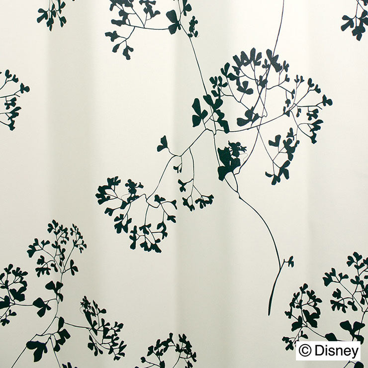 【Disney】カーテン 日本製 ディズニー DISNEY MICKEY Twig leaf トウィッグリーフ ウォッシャブル パープル アイボリー 1枚入(代引不可)