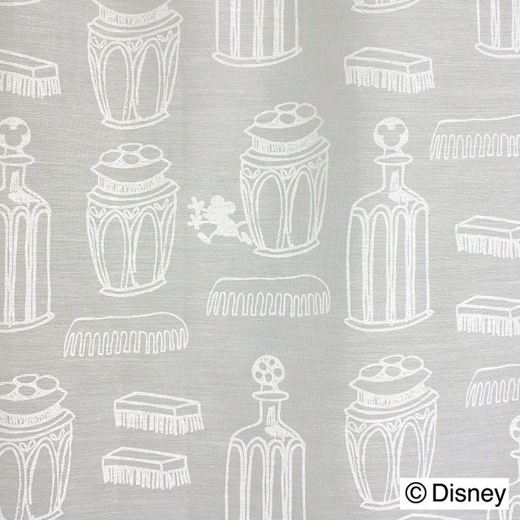【Disney】レースカーテン 日本製 ディズニー DISNEY MICKEY Charming bottle チャーミングボトル ウォッシャブル 1枚入 おしゃれ(代引不可)