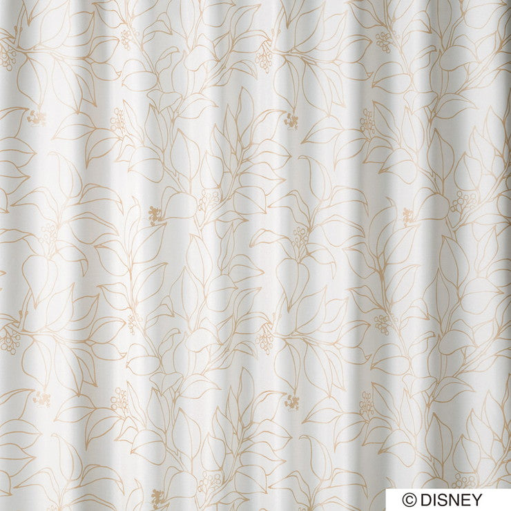 【Disney】カーテン 日本製 ディズニー DISNEY MICKEY Slip leaf スリップリーフ 2級遮光 ウォッシャブル ゴールド シルバー 1枚入(代引不可)