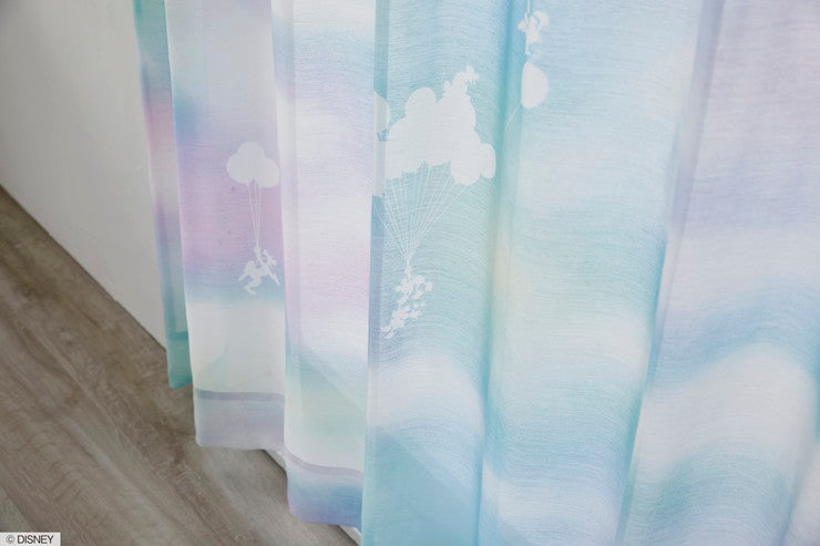 【Disney】レースカーテン 日本製 ディズニー MICKEY Mellow voile ミッキーメロウボイル 1枚入 Disneyzone ウォッシャブル 洗える 形状記憶加工 北欧 おしゃれ(代引不可)