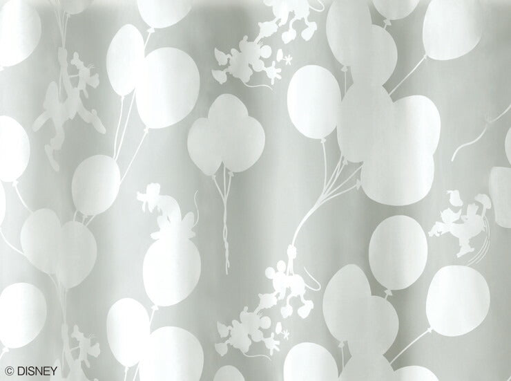 【Disney】レースカーテン 日本製 ディズニー MICKEY Balloon voile ミッキーバルーンボイル 1枚入 Disneyzone ウォッシャブル 洗える 形状記憶加工 北欧 おしゃれ(代引不可)