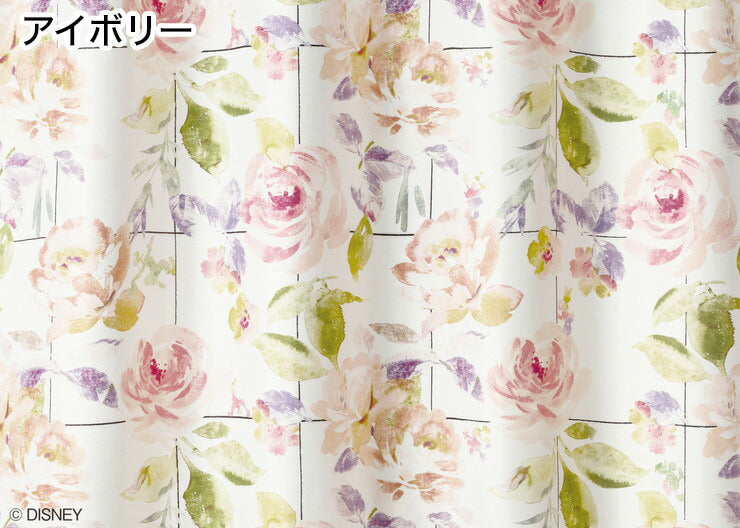 【Disney】カーテン 日本製 ディズニー MICKEY Rose grid ミッキーローズグリッド 2級遮光 1枚入 Disneyzone ウォッシャブル 洗える 形状記憶加工 北欧 おしゃれ(代引不可)