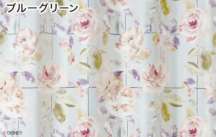 【Disney】カーテン 日本製 ディズニー MICKEY Rose grid ミッキーローズグリッド 2級遮光 1枚入 Disneyzone ウォッシャブル 洗える 形状記憶加工 北欧 おしゃれ(代引不可)