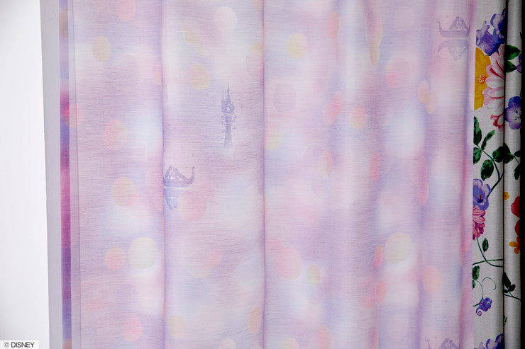 【Disney】レースカーテン 日本製 ディズニー PRINCESS See the light voile プリンセスシーザライトボイル 1枚入 Disneyzone ウォッシャブル 洗える 形状記憶加工 北欧 おしゃれ(代引不可)