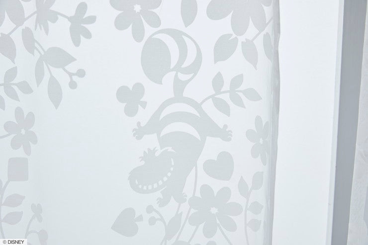 【Disney】レースカーテン 日本製 ディズニー ALICE Sweet flower voile アリススウィートフラワーボイル 1枚入 Disneyzone ウォッシャブル 洗える 形状記憶加工 北欧 おしゃれ(代引不可)