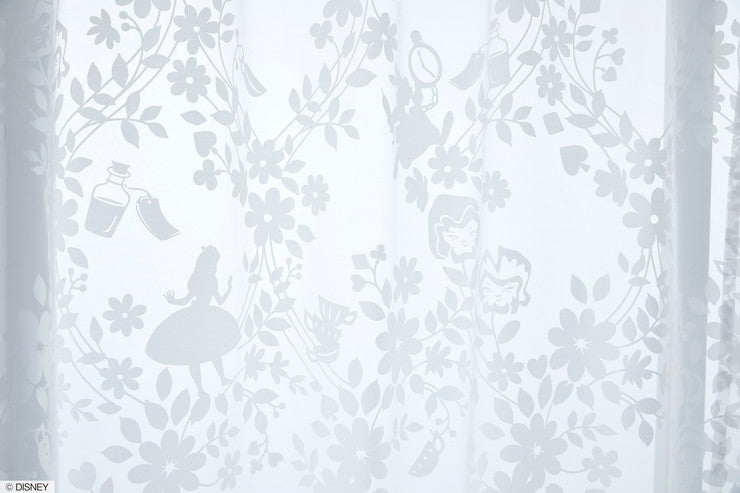 【Disney】レースカーテン 日本製 ディズニー ALICE Sweet flower voile アリススウィートフラワーボイル 1枚入 Disneyzone ウォッシャブル 洗える 形状記憶加工 北欧 おしゃれ(代引不可)