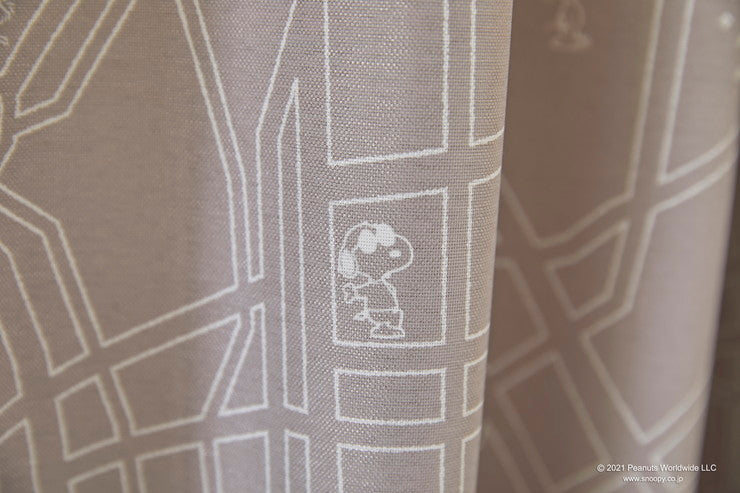 【PEANUTS】カーテン 日本製 スヌーピー SNOOPY City Scape シティースケープ PEANUTS ピーナッツ 2級遮光 1枚入 ウォッシャブル 洗える 形状記憶加工 北欧 おしゃれ(代引不可)