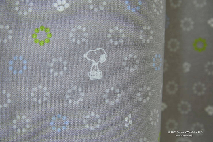 【PEANUTS】カーテン 日本製 スヌーピー SNOOPY Bow Tie ボウタイ PEANUTS ピーナッツ 2級遮光 1枚入 ウォッシャブル 洗える 形状記憶加工 北欧 おしゃれ(代引不可)