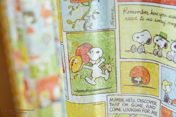 【PEANUTS】レースカーテン 日本製 スヌーピー SNOOPY Patch Comic パッチコミック PEANUTS ピーナッツ 1枚入 ウォッシャブル 洗える 形状記憶加工 北欧 おしゃれ(代引不可)
