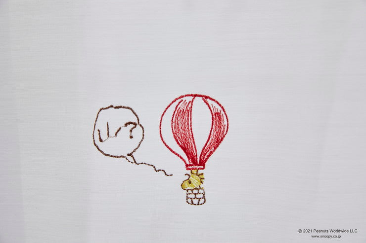 【PEANUTS】レースカーテン 日本製 スヌーピー SNOOPY Balloon trip バルーントリップ PEANUTS ピーナッツ 1枚入 ウォッシャブル 洗える 形状記憶加工 北欧 おしゃれ(代引不可)