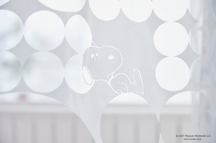 【PEANUTS】レースカーテン 日本製 スヌーピー SNOOPY Tick Tick チックチック PEANUTS ピーナッツ 1枚入 ウォッシャブル 洗える 形状記憶加工 北欧 おしゃれ(代引不可)