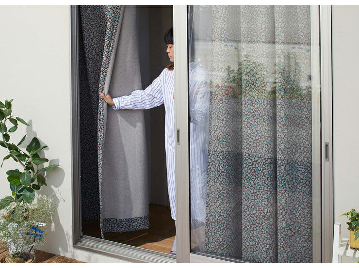 日本製 1級遮光カーテン SIFLET シフレ DESIGN LIFE デザインライフ 幅100cm 丈135cm 丈178cm 丈200cm バックプリント(代引不可)