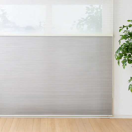 【TOSO】3年保証 ハニカムシェード 1cm単位のオーダー対応 ツインワンチェーンタイプ 防炎 ハニカム 遮光 採光 オーダーロールスクリーン 日本製 トーソー カーテンレール取り付け可 断熱 保温 和室 窓(代引不可)