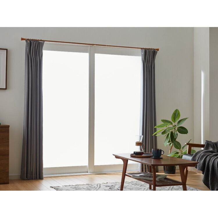 【TOSO】カーテンレール シングル 1.2~2m 伸縮レール トーソー ミディオ 木目ナチュラル リングランナー 装飾レール おしゃれ 北欧 賃貸(代引不可)