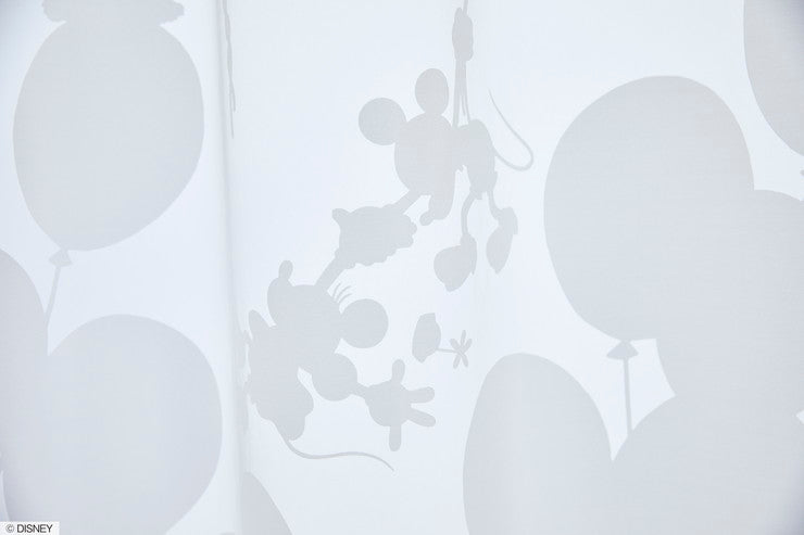 レースカーテン 日本製 ディズニー MICKEY Balloon voile ミッキーバルーンボイル 1枚入 Disneyzone ウォッシャブル 洗える 形状記憶加工 北欧 おしゃれ(代引不可)