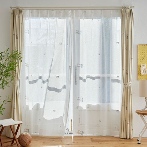 【PEANUTS】レースカーテン 日本製 スヌーピー SNOOPY Tools voile ツールズボイル PEANUTS ピーナッツ 1枚入 ウォッシャブル 洗える 北欧 おしゃれ(代引不可)