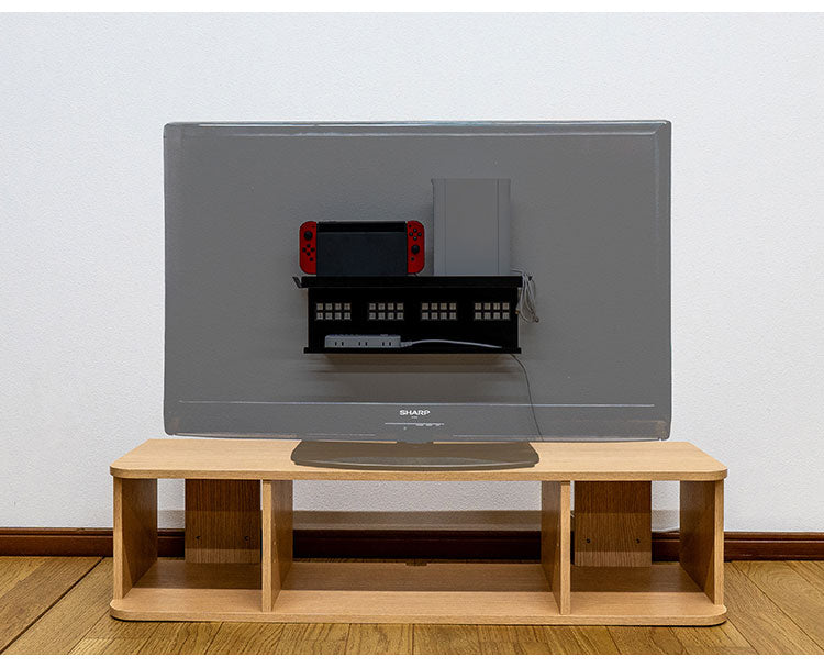 テレビ背面ラック KABELABO 壁掛け おしゃれ ホチキスで留める テレビ裏収納ラック 収納 テレビ裏 省スペース コンパクト マルチデバイスホルダー 58BR-B