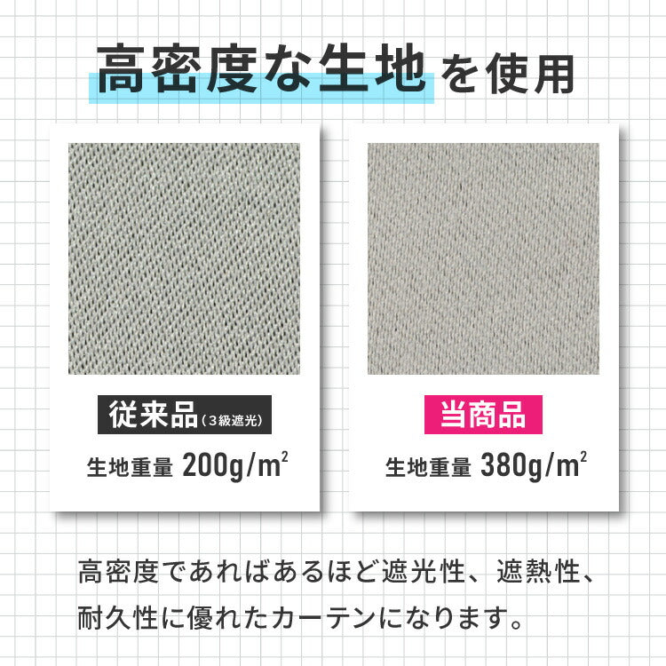 カーテン 遮光 1級 2級 2枚セット 20色×5サイズ 遮光率99.99% 一級 洗える タッセル付き 遮熱 断熱 保温 節電 省エネ UVカット おしゃれ 防音 厚手 幅100 150 丈90 110 135 178 200 無地