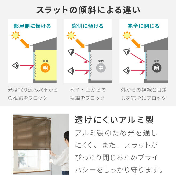 ブラインド アルミ製 1cm単位のオーダー対応 オーダーブラインド 遮熱コート 標準タイプ 日本製 立川機工 立川ブラインドグループ カーテンレール取り付け可 ねじ止め 羽根幅 25mm 賃貸  (代引不可)