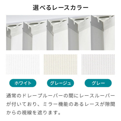 【TOSO】レース付き バーチカルブラインド 防炎 縦型ブラインド オーダー 賃貸 ブラインド 日本製 1年保証 デュアルツイン 低ホルム おしゃれ 簡単取付 北欧 調光 採光 遮熱 ウォッシャブル(代引不可)