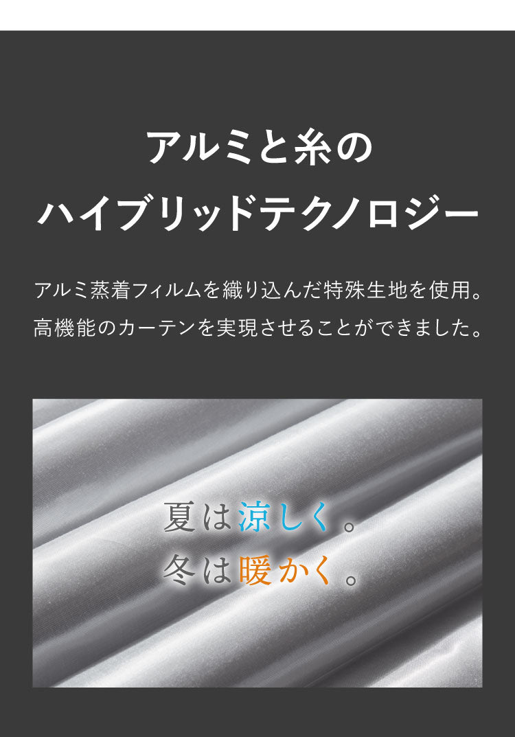 アルミ カーテンライナー 断熱45.5％ UVカット84.7% 幅104cm 1枚 カーテンライナー 保温 遮熱 オールシーズン ECO 節電 後付け 取り付け簡単 裏地 暑さ対策 洗濯可能 エコ 無地 裏地カーテン(代引不可)