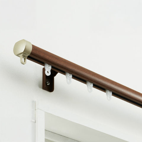 【TOSO】カーテンレール シングル 伸縮 1.1~2.0m トーソー リネア 静音 カーテンレール 正面付け 天井付け カーテンレール 白 木目ホワイト 木目ブラウン(代引不可)