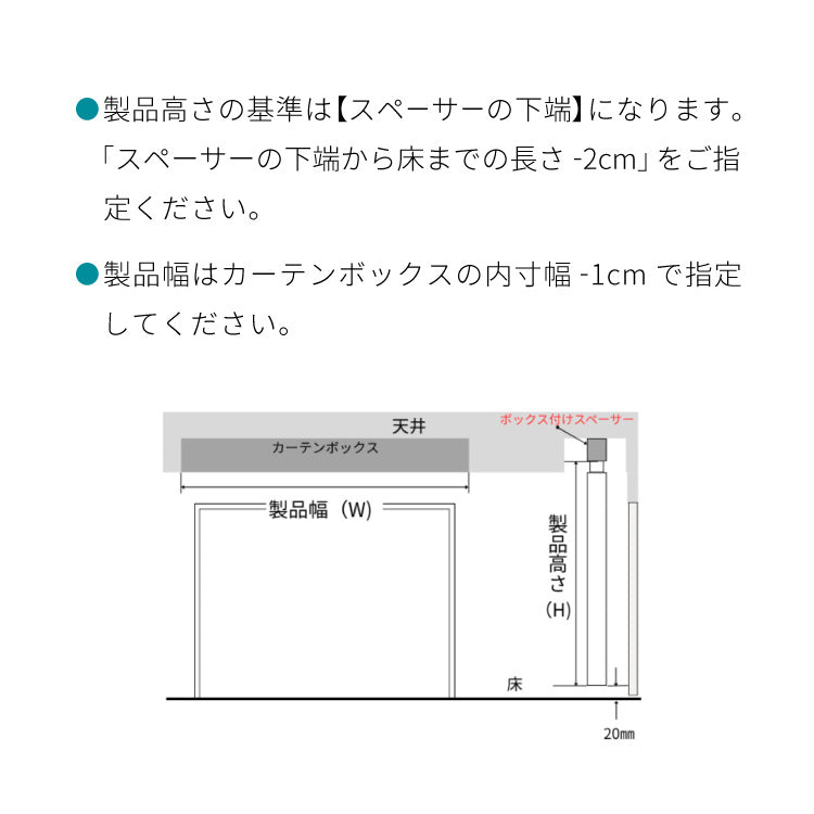 スペーサー単品 調光スルーカーテン専用 正面付け カーテンボックス内天井付け 対応 1段用 2段用 3段用 オプション 部品(代引不可)