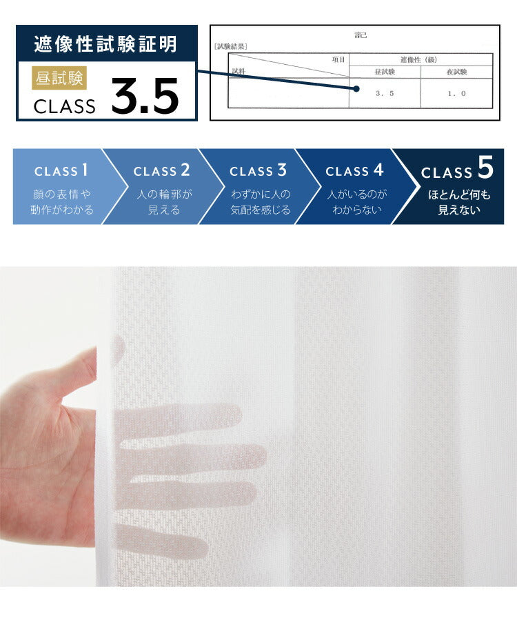レースカーテン 日本製 防炎 UVカット 紫外線 断熱 保温 省エネ エコ ミラー 昼見えにくい アジャスターフック付き プライバシー ホワイト (代引不可)